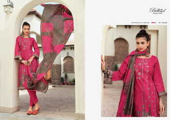 BELLIZA SHAHEENA COTTON DIGITAL PRINT EMBROIDERY SUITS BEST PRICE