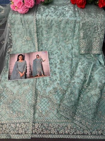 VIPUL GLITZ VOL 3 BUTTERFLY NET PAKISTANI SALWAR SUITS