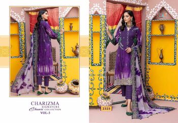 SHREE FABS CHARIZMA SIGNATURE CHUNRI COLLECTION VOL 3 2322 TO 2328 SERIES PAKISTANI SUITS