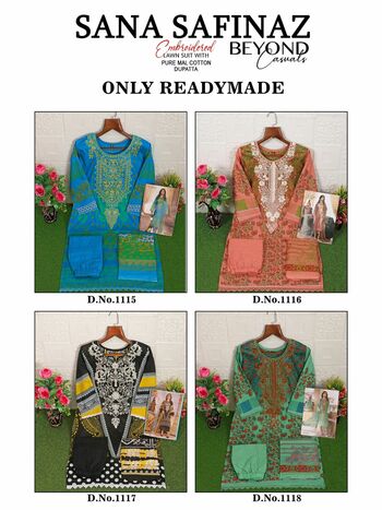 SANA SAFINAZ BEYOND CASUALS READYMADE KARACHI SUITS SURAT