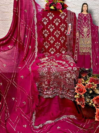 FEPIC ROSEMEEN 5238 SERIES GEORGETTE EMBOIRDERY PAKISTANI SUITS