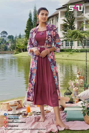 S4U HELLO JACKET VOL 8 KURTI WITH JACKETS CATALOGUE