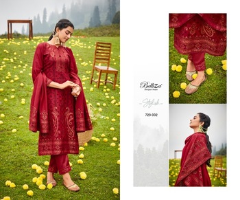 BELLIZA KUDRAT PASHMINA SALWAR SUITS LATEST CATALOGUE IN SURAT