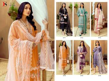 DEEPSY SUITS ADAN LIBAS LAWN 23 3111 TO 3116 PAKISTANI SUITS AT SURAT