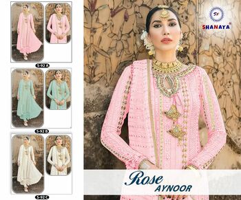 SHANAYA ROSE AYNOOR S 92 PAKISTANI SUITS LATEST CATALOG 2022