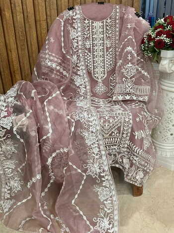 MEHBOOB TEX BEFORE VOL 1 ORGANZA EMBROIDERY PAKISTANI SUITS