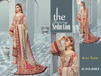 AGHA NOOR VOL 8 LUXURY LAWN COLLECTION PAKISTANI KARACHI SUITS