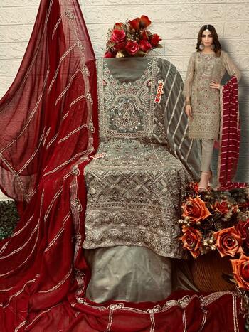 FEPIC ROSEMEEN C 1216 SERIES FOUX GEORGETTE PAKISTANI SUITS AT SURAT