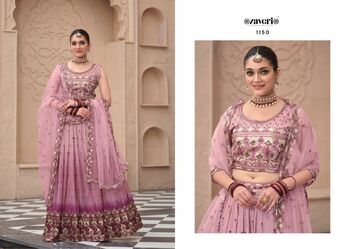 ZAVERI RASHAM HEAVY DESIGNER LEHENGA WHOLESALER