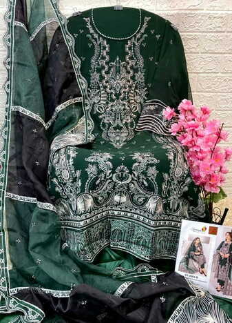 SANIYA TRENDZ ST 2004 HIT GEORGETTE PAKISTANI SUITS CATALOGUE