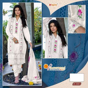 FEPIC CRAFTED NEEDLE 848 SERIES PAKISTANI KURTIS NEW CATALOGUE