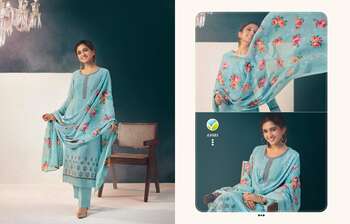 VINAY SILKINA ROYAL CREPE VOL 40 DIGITAL PRINT EMBROIDERY SUITS NEW CATALOGUE