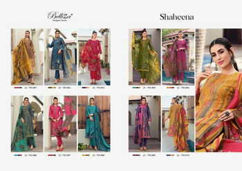 BELLIZA SHAHEENA COTTON DIGITAL PRINT EMBROIDERY SUITS BEST PRICE