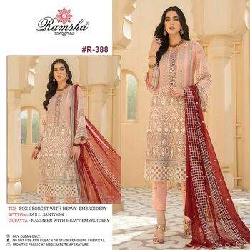 RAMSHA VOL 29 R387 TO R390 PAKISTANI SALWAR KAMEEZ LATEST CATALOGUE 2021