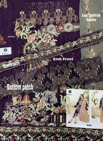 VS FASHION D.NO 1081 PAKISTANI GEORGETTE SUITS WHOLESALER SURAT