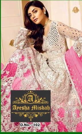 AYESHA MISBAH D.NO 102 PAKISTANI ANARKALI SALWAR KAMEEZ MASTER COPY