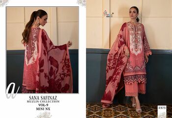 SHREE FABS SANA SAFINAZ MUZLIN COLLECTION VOL 9 MINI NX PAKISTANI SUITS