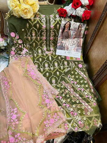 ZAHA NABIA VOL 2 GEORGETTE EMBROIDERY PAKISTANI SUITS