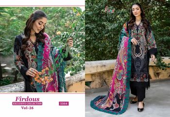 SHREE FABS FIRDOUS EXCLUSIVE COLLECTION VOL 26 2569 TO 2566 SERIES PAKISTANI SUITS