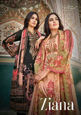 BELLIZA ZIANA COTTON DIGITAL PRINTED SUITS LATEST CATALOGUE