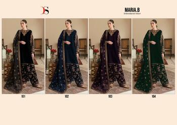 DEEPSY SUITS MARIA B 101 SERIES VELVET EMBROIDERY SALWAR SUITS SUPPLIER 