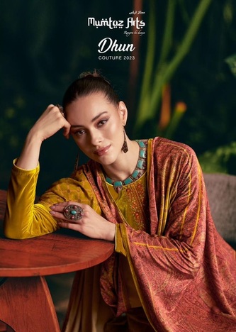 MUMTAZ ARTS DHUN PURE VELVET PAKISTANI SUITS WHOLESALER