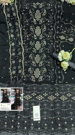 SHANAYA ROSE BRIDAL S 115 FOUX GEORGETTE PAKISTANI SUITS