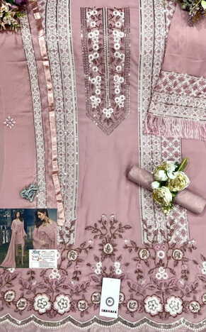 SHANAYA FASHION ROSE S 43 EDITION 3 FOUX GEORGETTE PAKISTANI SUITS