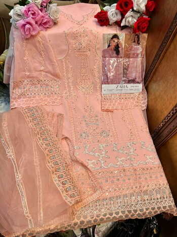 ZAHA NABIA VOL 2 GEORGETTE EMBROIDERY PAKISTANI SUITS