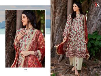 DEEPSY SUITS IMAGE CHIKANKARI 23 NX COTTON PRINT PAKISTANI SUITS AT SURAT