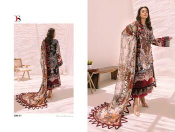 DEEPSY FIRDOUS BLISS LAWN 23 3341-3348 PAKISTANI SUITS DISTRIBUTOR SURAT AT BEST PRICE