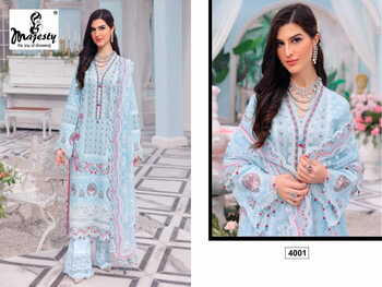 MAJESTY CHEVERON LAWN VOL 2 COTTON PAKISTANI SUITS CATALOGUE