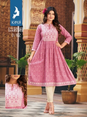 KAYA LOVENDER NYRA CUT KURTIS WHOLESALER SURAT