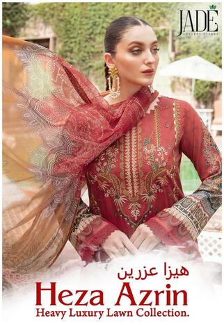 JADE HEZA AZRIN HEAVY LUXURY LAWN COLLECTION PAKISTANI SUITS