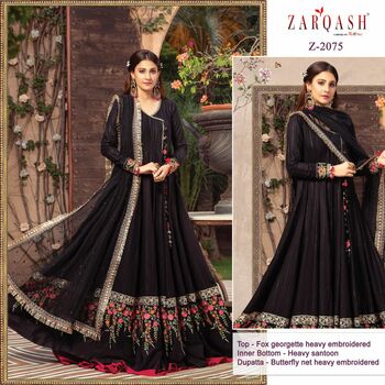 ZARQASH SATEEN MARIA B GEORGETTE PAKISTANI SUITS CATALOGUE