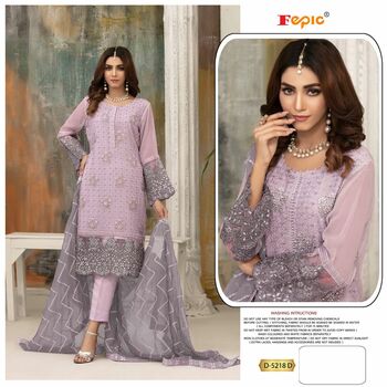 FEPIC ROSEMEEN D 5218 GEORGETTE EMBROIDERY PAKISTANI SUITS