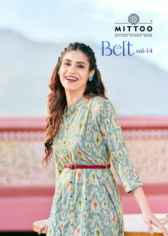 MITTOO BELT VOL 14 KURTI WITH BELT LATEST COLLECTION 2023