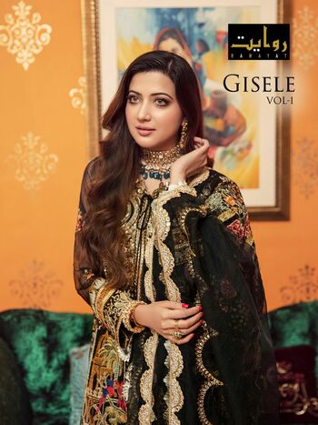 RAWAYAT GIESELE VOL 1 FOUX GEORGETTE WITH EMBROIDERY SUITS