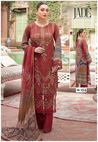 JADE HEZA AZRIN HEAVY LUXURY LAWN COLLECTION PAKISTANI SUITS