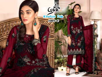 KHATUN FAB D.NO 1001 PAKISTANI SALWAR KAMEEZ CATALOGUE