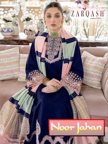 ZARQASH NOOR JAHAN Z 2076 PAKISTANI SUITS BY KHAYYIRA