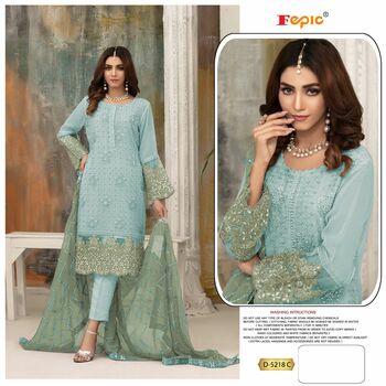 FEPIC ROSEMEEN D 5218 GEORGETTE EMBROIDERY PAKISTANI SUITS