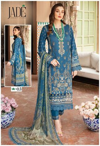 JADE HEZA AZRIN HEAVY LUXURY LAWN COLLECTION PAKISTANI SUITS