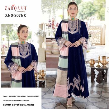 ZARQASH NOOR JAHAN Z 2076 PAKISTANI SUITS BY KHAYYIRA