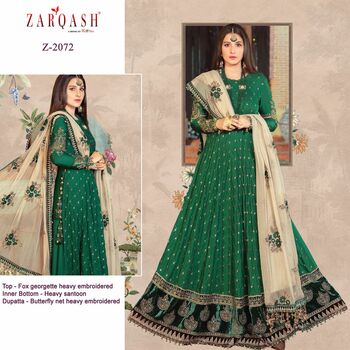 ZARQASH SATEEN MARIA B GEORGETTE PAKISTANI SUITS CATALOGUE