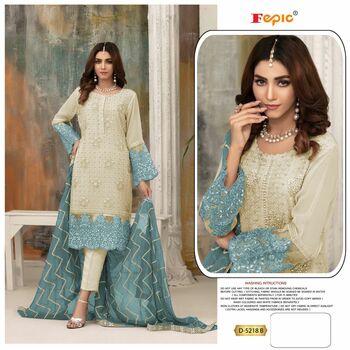 FEPIC ROSEMEEN D 5218 GEORGETTE EMBROIDERY PAKISTANI SUITS