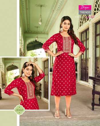 DIYA TRENDS VICTORIA VOL 8 READYMADE KURTI DISTRIBUTOR IN SURAT