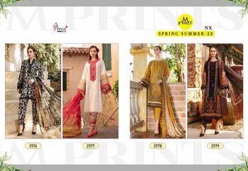 SHREE FABS M PRINTS SPRING SUMMER 23 VOL 1 NX 2576 TO 2579 SERIES PAKISTANI SUITS