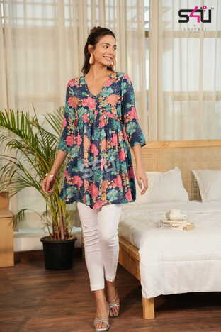 S4U WEDESI WD01 TO WD06 SERIES COTTON RAYON SHORT TOPS NEW CATALOGUE