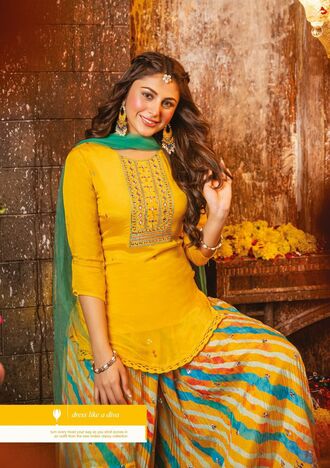 ANJU FABRICS SASSY GIRL VOL 2 CHIFFON KURTI SKIRT WITH DUPATTA DESIGNER COLLECTION